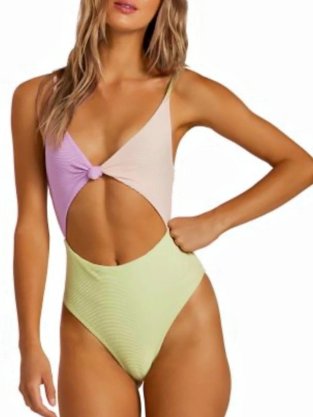 Color Block One-Piece Swimsuit Like New